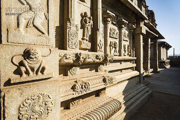 Hazara Rama-Tempel  Ruinen der Stadt Vijayanagara  UNESCO-Weltkulturerbe  Hampi  Karnataka  Indien