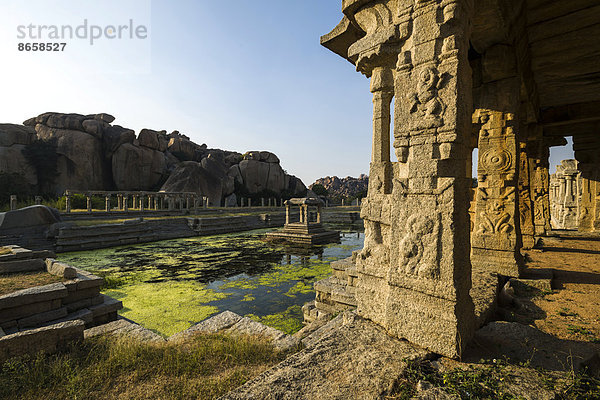 Achyutaraya Tempel  Ruinen der Stadt Vijayanagara  UNESCO-Weltkulturerbe  Hampi  Karnataka  Indien