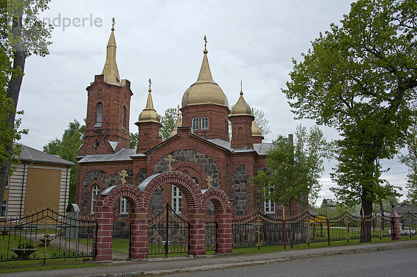 Orthodoxe Kirche der heiligen Dreifältigkeit  Mustvee  Estland  Baltikum