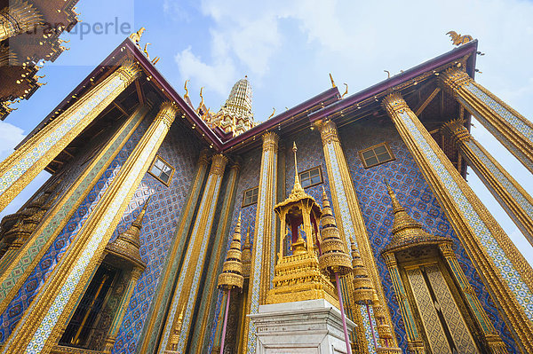 Phra Mondop in der Tempelanlage Wat Phra Kaeo  Grand Palace  Bangkok  Thailand