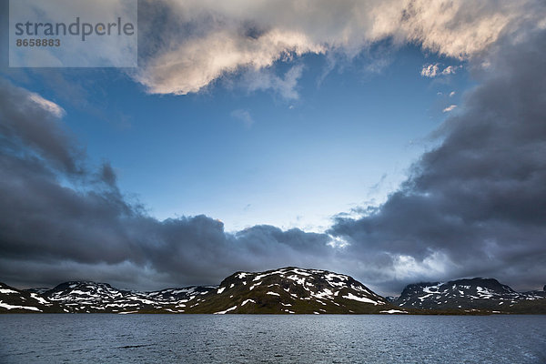 See Votna  Abendlicht  Haukelifjell  Hordaland  Norwegen