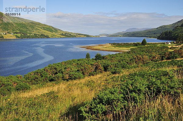 Loch Broom Richtung Ullapool  Caithness  Sutherland and Ross  Highlands  Schottland  Großbritannien