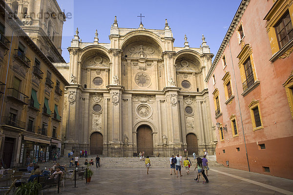 Kathedrale von Granada  Plaza Pasiegas  Granada  Andalusien  Spanien