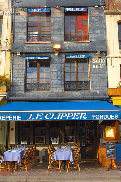 'Das Restaurant ''Le Clipper''  Honfleur  Normandie  Frankreich'
