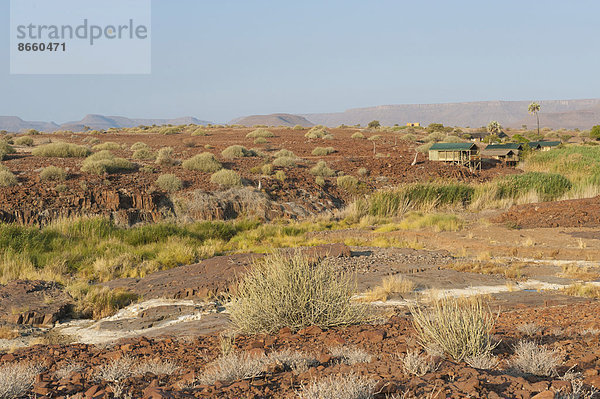 Hütte  Landschaft  trocken  Lodge  Landhaus  Namibia