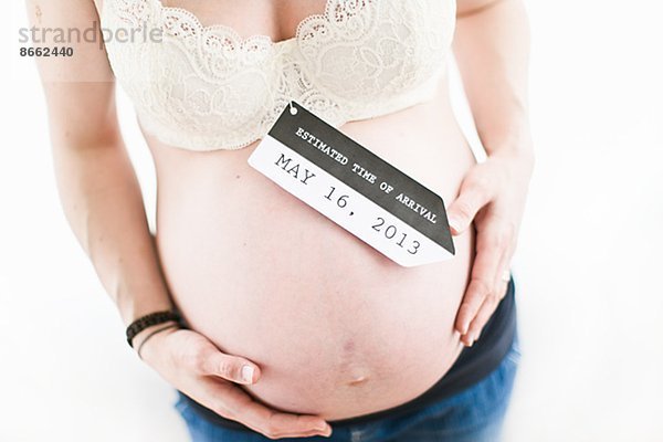 Mittlerer Ausschnitt  Frau  Schwangerschaft  Verabredung