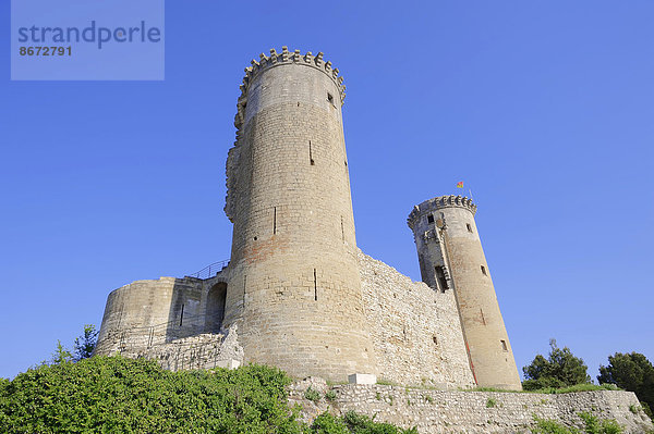 Burg  Chateaurenard  Bouches-du-Rhone  Provence-Alpes-Cote d'Azur  Südfrankreich  Frankreich