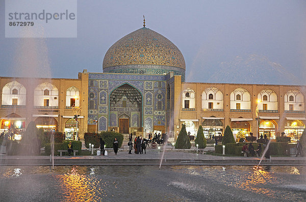 Kuppel der Lotfollah-Moschee  Imam-Platz  Isfahan  Provinz Isfahan  Persien  Iran