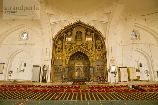 Mihrab  Gebetsnische der Jama Masjid  Bijapur  Karnataka  Indien