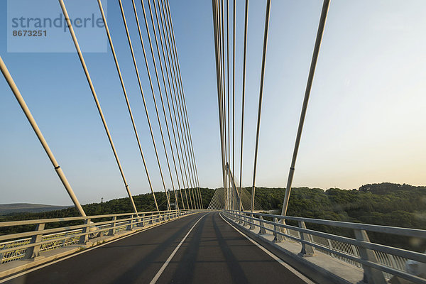 Pont de Térénez  Schrägseilbrücke  Aulne  Bretagne  Frankreich