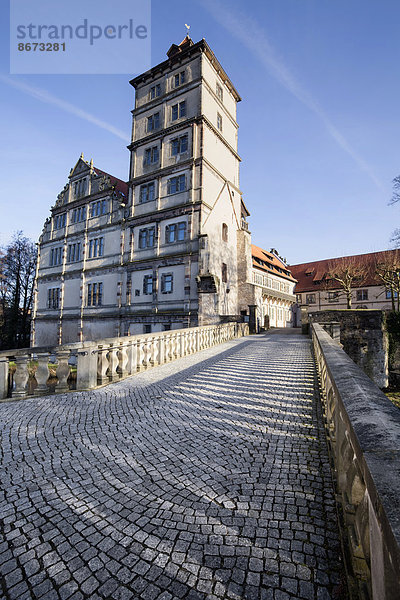 Schloss Brake  Weserrenaissance-Museum  Wasserburg  Lemgo  Nordrhein-Westfalen  Deutschland