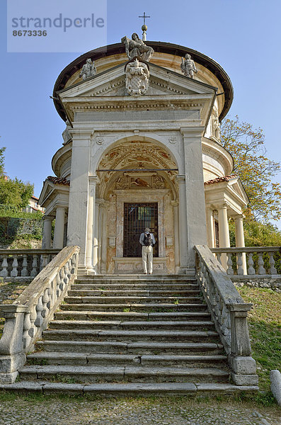 Kapelle VII  historischer Pilgerweg zum Wallfahrtsort Santa Maria del Monte auf dem Sacro Monte di Varese  UNESCO Weltkulturerbe  Varese  Lombardei  Italien