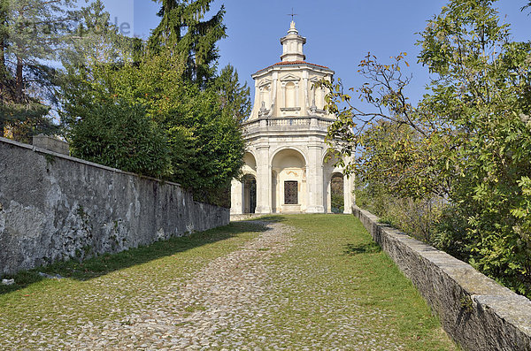 Kapelle XIII  historischer Pilgerweg zum Wallfahrtsort Santa Maria del Monte auf dem Sacro Monte di Varese  UNESCO Weltkulturerbe  Varese  Lombardei  Italien
