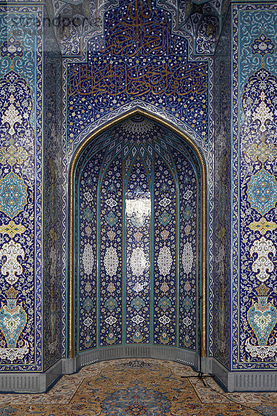 Schmucknische für den Imam  Große Sultan-Qabus-Moschee  Maskat  Oman