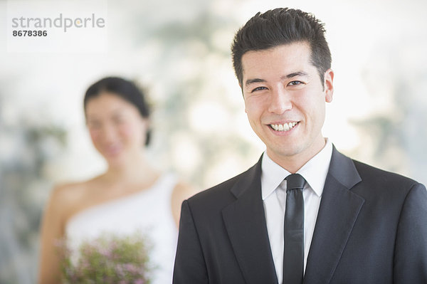 Bräutigam  Hochzeit  lächeln  Zeremonie