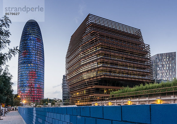 Torre Agbar  Firmenzentrale von CMT  Barcelona  Spanien