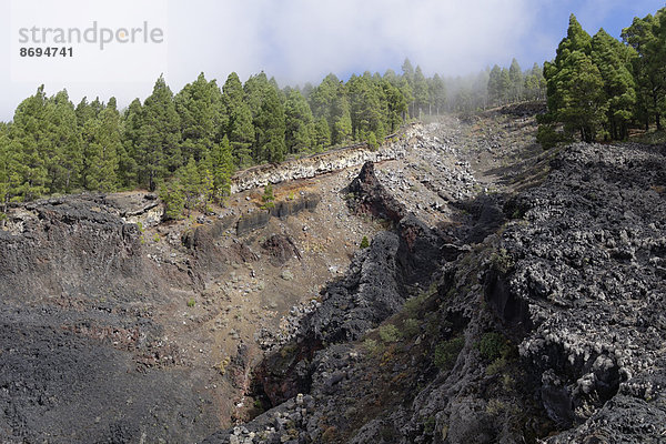 Spanien  Kanarische Inseln  La Palma  Coladas de San Juan  Cumbre Vieja  Lavastrom