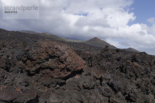 Spanien  Kanarische Inseln  La Palma  Fuencaliente  Lavastrom des Ausbruchs von Teneguia