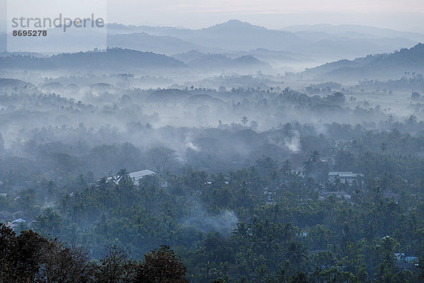 Morgen Landschaft über Nebel Hügel Myanmar