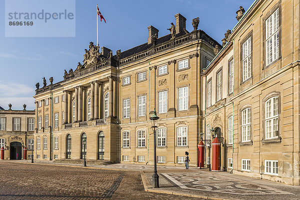 Palais Moltke oder Palais Christian VII  Schloss Amalienborg  Kopenhagen  Dänemark