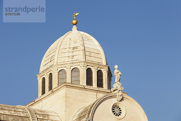 Kuppel der Kathedrale des heiligen Jakob  UNESCO Weltkulturerbe  ?ibenik  Dalmatien  Kroatien