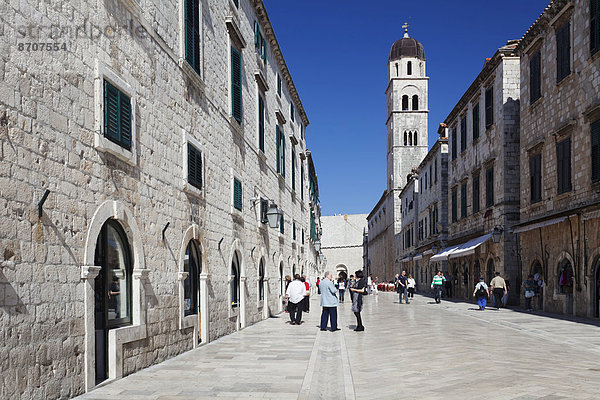 Hauptstraße Placa oder Stradun  Dubrovnik  Dalmatien  Kroatien