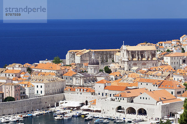 Hafen Geschichte Kirche Kathedrale Heiligtum Kroatien Dalmatien Dubrovnik alt