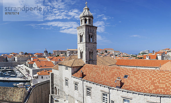 Altstadt mit dem Dominikanerkloster  Dubrovnik  Dalmatien  Kroatien