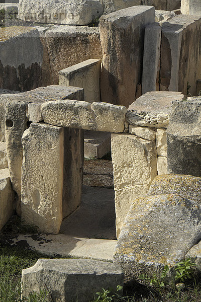 Prähistorische Tempelanlage von Hal Tarxien  Tarxien  Malta