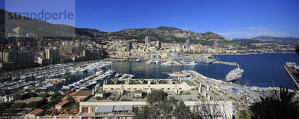 Panorama Hafen Stadt Geschichte Ortsteil Monaco