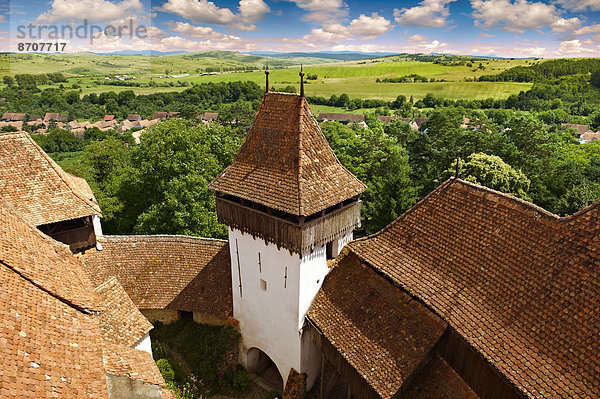 Mittelalterliche Kirchenburg der Székely von Viscri  Kreis Bra?ov  Siebenbürgen  Rumänien