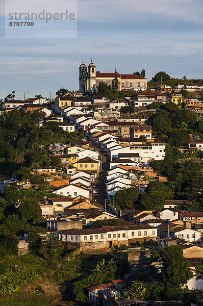 Stadtansicht von Ouro Preto  UNESCO-Weltkulturerbe  Minas Gerais  Brasilien
