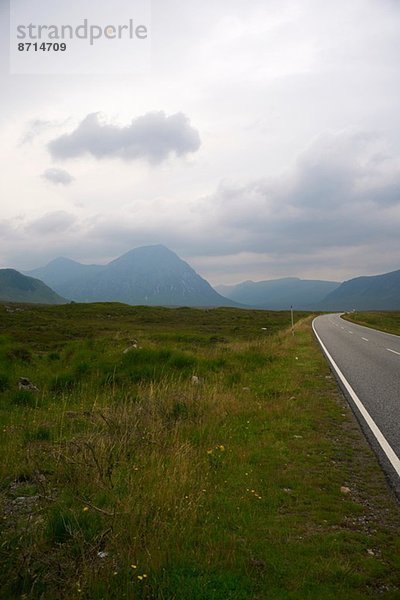 Straße durch Rannoch Moor  Schottland