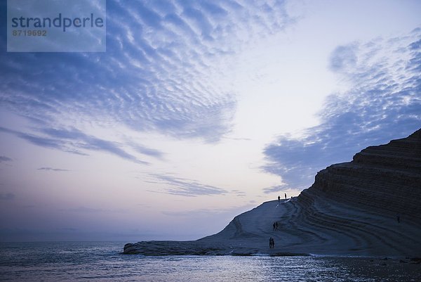 Form Formen Europa Wolke Sonnenuntergang Spiegelung Treppenhaus Italien Sizilien türkisch