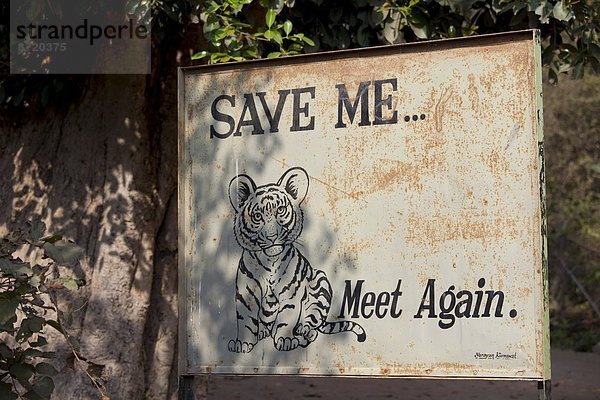 Feuerleiter Nationalpark Tiger Panthera tigris Poster Ausgang Rajasthan