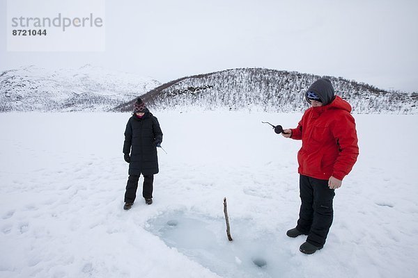 See  Eis  Kreis  Insel  angeln  Geographie  Arktis  gefroren  Tromso