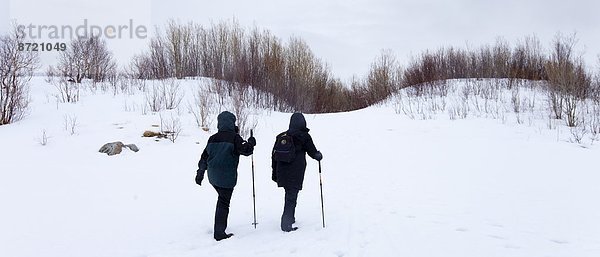 Tourist  See  Kreis  Insel  wandern  Geographie  Arktis  gefroren  Tromso