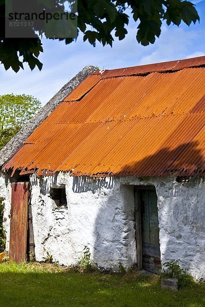 Dach Scheune Korken Rost gewellt gekalkt Irland Eisen