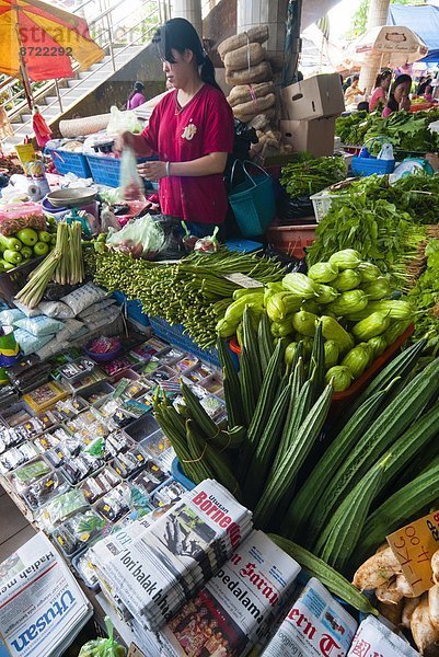 Südostasien  Markt  Asien  Kuching  Malaysia  Sarawak