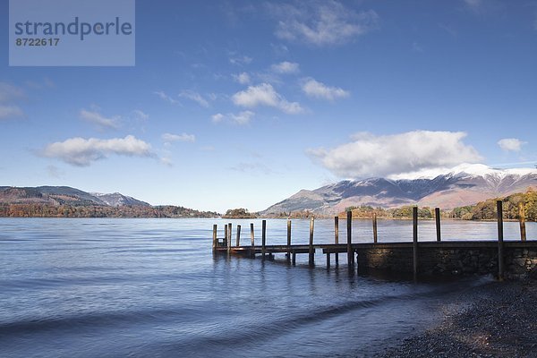 Wasser  Europa  Ecke  Ecken  Großbritannien  See  Steg  Cumbria  Derwent  Ortsteil  England