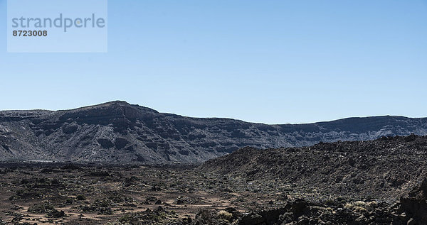 Vulkanlandschaft um den Teide  3718m  Hochebene Llano de Uruanca  Parque Nacional de las Cañadas del Teide  Teide-Nationalpark  UNESCO Weltnaturerbe  Teneriffa  Kanarische Inseln  Spanien