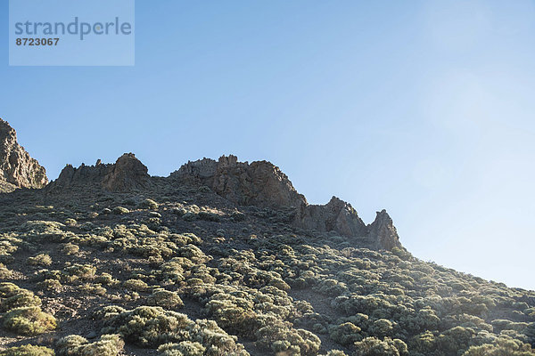 Felsformation  Hochebene Llano de Uruanca  Parque Nacional de las Cañadas del Teide  Teide-Nationalpark  UNESCO Weltnaturerbe  Teneriffa  Kanarische Inseln  Spanien