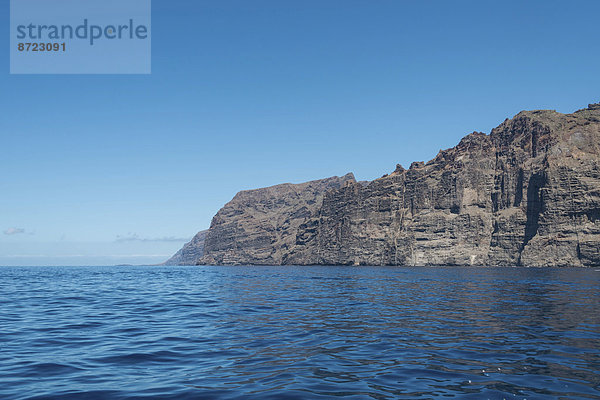 Klippen  Steilküste von Los Gigantes  Teneriffa  Kanarische Inseln  Spanien