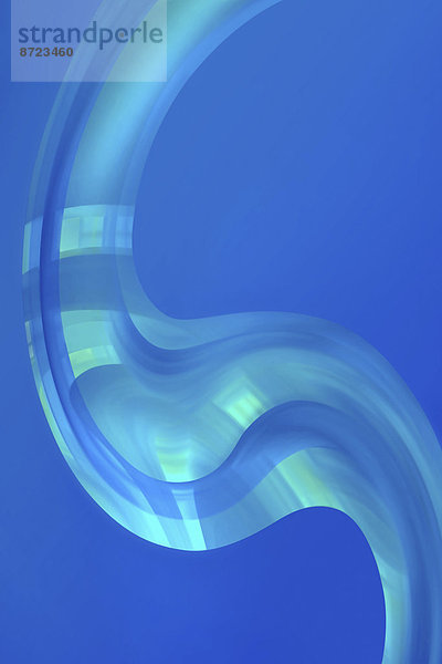 Abstraktes Hintergrundbild aus blauen Bögen