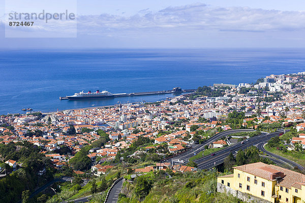 Stadt Ansicht Funchal Madeira Portugal
