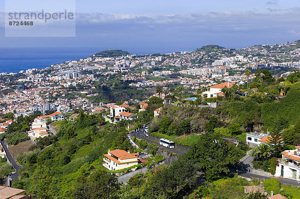 Stadt Ansicht Funchal Madeira Portugal