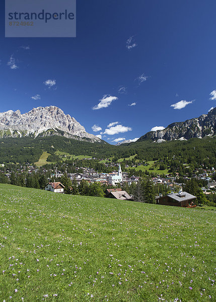 Ortsansicht  Cortina d'Ampezzo  Provinz Belluno  Venetien  Italien