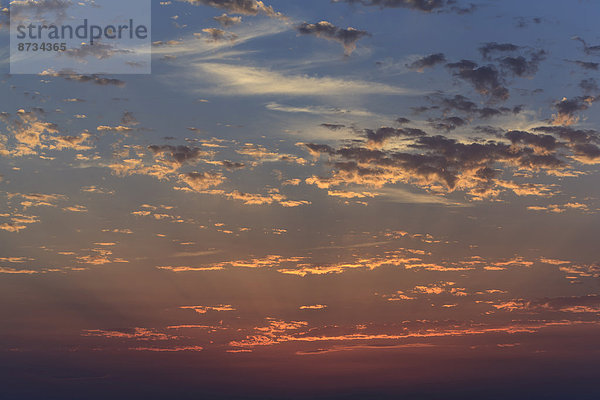 Himmel bei Sonnenuntergang  Masira  Oman
