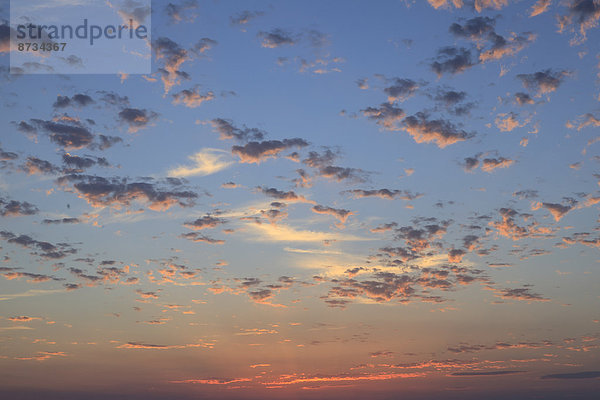 Himmel bei Sonnenuntergang  Masira  Oman