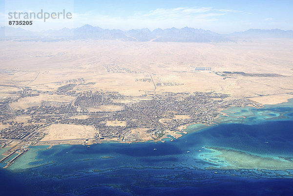 Luftaufnahme  Hurghada  Gouvernement Al-Bahr al-Ahmar  Ägypten